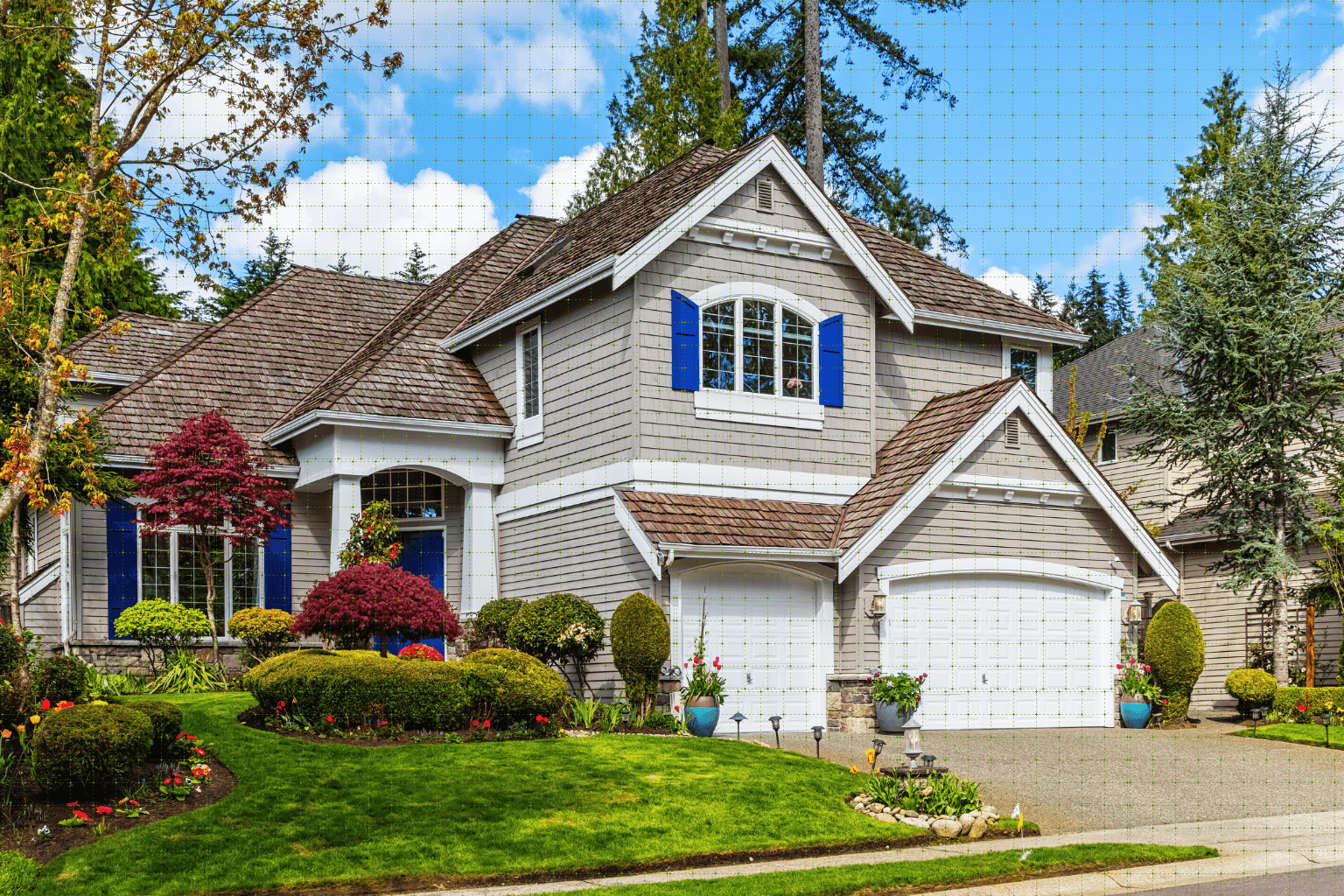 Aging roof shingles